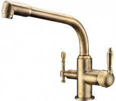 Смеситель для кухонной мойки ZORG Sanitary ZR 319 YF-33 BR бронза Смеситель для кухонной мойки ZORG Sanitary ZR 319 YF-33 BR бронза
