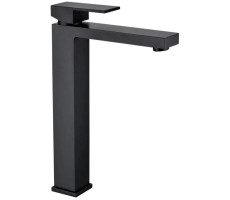 Смеситель для раковины высокий Grocenberg GB3008BL, черный 