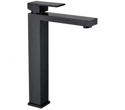 Смеситель для раковины высокий Grocenberg GB3008BL, черный 