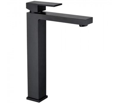 Смеситель для раковины высокий Grocenberg GB3008BL, черный 