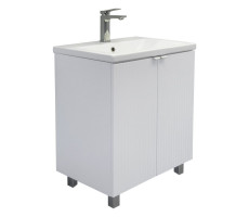 Тумба-умывальник Comforty Лима-60Н белый матовый с раковиной Como 60 00-00019241 