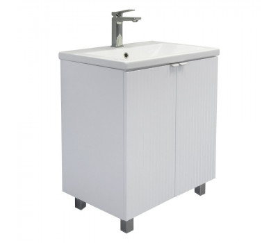 Тумба-умывальник Comforty Лима-60Н белый матовый с раковиной Como 60 00-00019241 