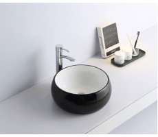 Умывальник CeramaLux 5004BW черный Умывальник CeramaLux 5004BW черный