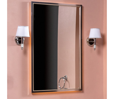 Зеркало Armadi ArtMONACO с подсветкой 70х110см глянец капучино + хром 566-CPCR 