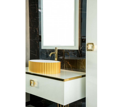 Зеркало Armadi Art Dolce Жемчужный белый 105x70см 567-W 