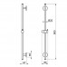Душевая штанга Almar 316 Stainless Steel E087073.316 Нержавейка 