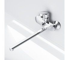 Смеситель для ванны и душа с длинным изливом AM.PM Like F8090016 Хром Смеситель для ванны и душа с длинным изливом AM.PM Like F8090016 Хром