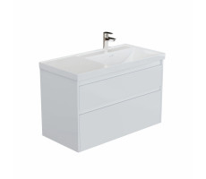 Тумба с раковиной Aquanet Nova Lite 2.0 100 R 2 ящ. цв. белый глянец 00365912 Тумба с раковиной Aquanet Nova Lite 2.0 100 R 2 ящ. цв. белый глянец 00365912