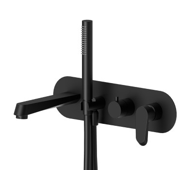 Смеситель для ванны Newform Nio 68972E.01.093 Черный матовый 