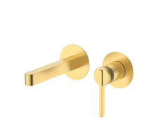 Смеситель для раковины DQ Bonn встраиваемый настенный мат.золото DA1704407 Смеситель для раковины DQ Bonn встраиваемый настенный мат.золото DA1704407