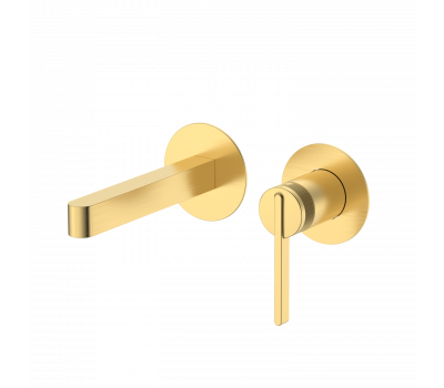 Смеситель для раковины DQ Bonn встраиваемый настенный мат.золото DA1704407 