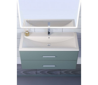 Раковина для ванной кварцевая Uperwood Foster Quartz 100х45,5х17,5 см, белая матовая, жасмин 291030044 Раковина для ванной кварцевая Uperwood Foster Quartz 100х45,5х17,5 см, белая матовая, жасмин 291030044