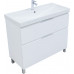 Тумба с раковиной Aquanet Алвита new 100 (Flash) напольная 2 ящ. цв. белый матовый 00345681 Тумба с раковиной Aquanet Алвита new 100 (Flash) напольная 2 ящ. цв. белый матовый 00345681