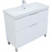 Тумба с раковиной Aquanet Алвита new 100 (Flash) напольная 2 ящ. цв. белый матовый 00345681 Тумба с раковиной Aquanet Алвита new 100 (Flash) напольная 2 ящ. цв. белый матовый 00345681