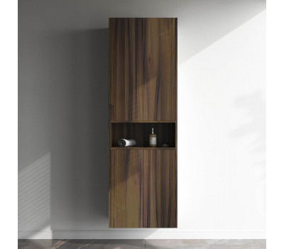 Шкаф с полками 60 см, высота 90 см, дуб крафт, универсальный AM.PM Func M8FCH06029OF Темное дерево 