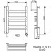 Полотенцесушитель Электрический Ника TRAPEZIUM ЛТ (Г2) ВП 60/40 правый тэн хром 