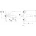 Смеситель для ванны AZARIO CASTELO с ручным душем, хром AZ-VJC238274C 