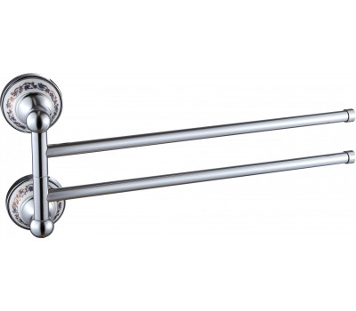 Держатель для полотенец поворотный 2-ой Savol 68а S-06802A хром 