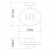 Мыльница WasserKRAFT Isen K-4000 4069 Хром 