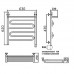 Полотенцесушитель Электрический Ника CURVE ЛZ ВП 60/60 правый тэн хром 