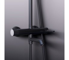 Душевая система c термостатом Damixa Scandinavian Pure 936740300 Черный Душевая система c термостатом Damixa Scandinavian Pure 936740300 Черный