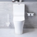 Унитаз-компакт безободковый с сиденьем микролифт Damixa Sirius DX86C8600SC Белый 