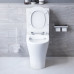 Унитаз-компакт безободковый с сиденьем микролифт Damixa Sirius DX86C8600SC Белый 