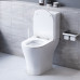 Унитаз-компакт безободковый с сиденьем микролифт Damixa Sirius DX86C8600SC Белый 