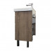 Тумба-умывальник Comforty Никосия 60Н дуб темный с раковиной Fest 60 F01 00-00008852 