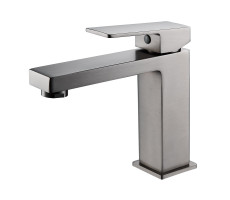 Смеситель для раковины Shevanik S9601T, оружейная сталь