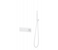 Смеситель FUSION с ручным душем Matt White Boheme 130-SYS-MW белый матовый