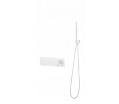 Смеситель FUSION с ручным душем Matt White Boheme 130-SYS-MW белый матовый