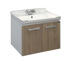 Тумба-умывальник Comforty Рига-60 дуб сонома с раковиной Comforty 9335-60 