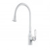 Смеситель для кухни с гибким изливом Raffine F303C-1, белый