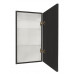 Зеркало-шкаф CONTINENT Mirror Box black Led 350х650 правый МВК054 
