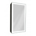 Зеркало-шкаф CONTINENT Mirror Box black Led 350х650 правый МВК054 