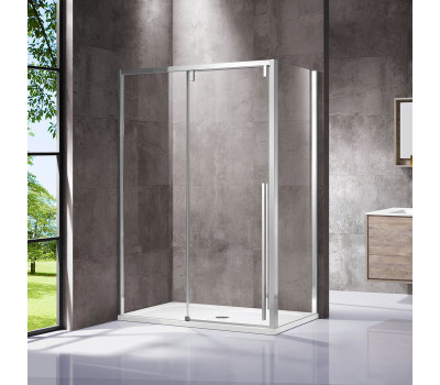 Душевой уголок Vincea  Lugano VSR-1L8016CL-1, 1600*800, хром, стекло прозрачное 