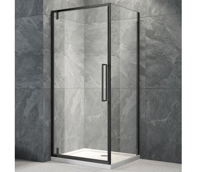 Душевой угол Veconi Rovigo RV-033B, 700х900х1950 черный матовый, стекло прозрачное Душевой угол Veconi Rovigo RV-033B, 700х900х1950 черный матовый, стекло прозрачное
