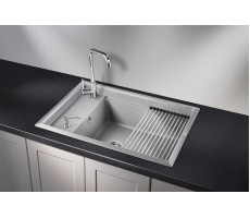 Кухонная мойка GRANULA KS-7305, АЛЮМИНИУМ, кварц 
