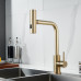 Смеситель для кухни с мультифункциональным изливом Raffine F203G, золотой сатин