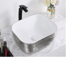 Умывальник CeramaLux D1333H131 серый 