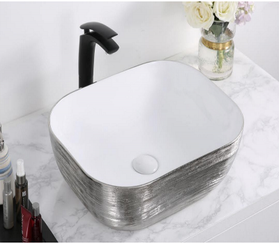 Умывальник CeramaLux D1333H131 серый Умывальник CeramaLux D1333H131 серый