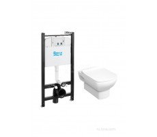 ПЭК 893104680 Roca Dama Senso Pack подвесной унитаз + инсталляция + Slim сиденье дюропласт