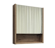 Зеркало-шкаф Comforty Марио-60 дуб темный 