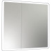 Зеркало-шкаф MIXLINE "Сканди" 800*800 ШВ 2 створки, универсал.,сенсорный выкл.,светодиодная подсв. 553164  