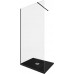 Душевая перегородка Allen Brau Infinity 1 100 3.21015.BBA черный браш 