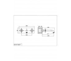 Смеситель для раковины встраиваемый DK Hessen Lorsch DA1414401 хром 