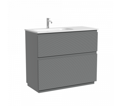 Тумба напольная SANCOS Folk Floor левая 995х445х850, c двумя ящиками оснащенными доводчиками, Ergraut soft, арт.FL100FLES Тумба напольная SANCOS Folk Floor левая 995х445х850, c двумя ящиками оснащенными доводчиками, Ergraut soft, арт.FL100FLES