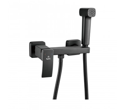 Гигиенический душ со смесителем Rose R1505H-1, черный