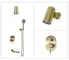 Душевой комплект встраиваемый СКАНДИ 14582-501BR бронза Bronze de Luxe 